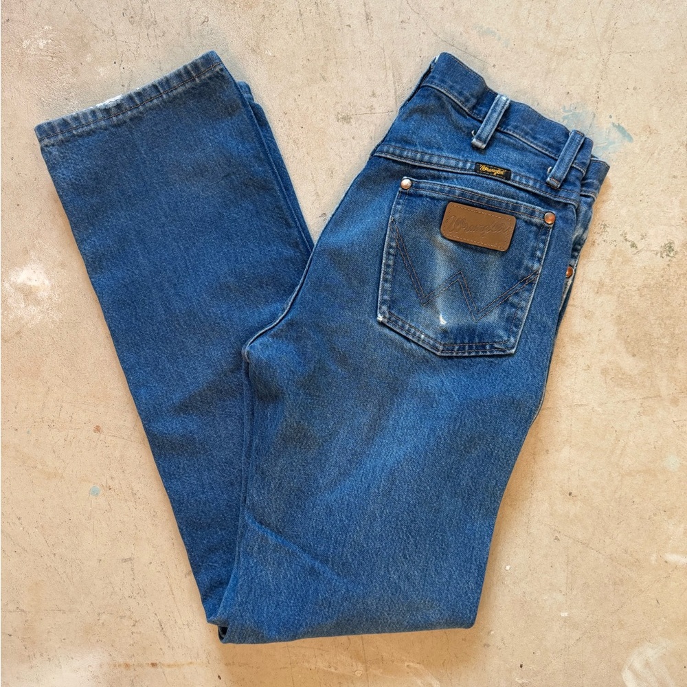 Wrangler Men's Vintage Straight Blue Jeans size 30x32